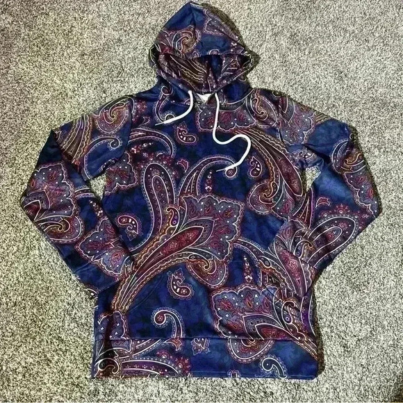 Persona Custom Clothiers-Paisley Print Hoodie- size XS- EUC- Retail Over $100! - Picture 3 of 10